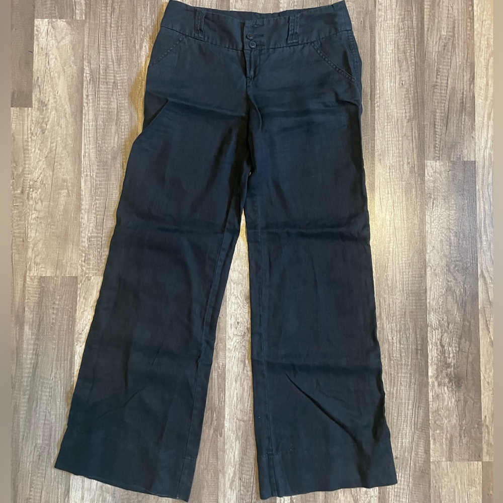 Flared dark navy pants